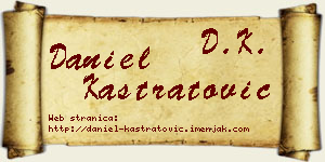 Daniel Kastratović vizit kartica